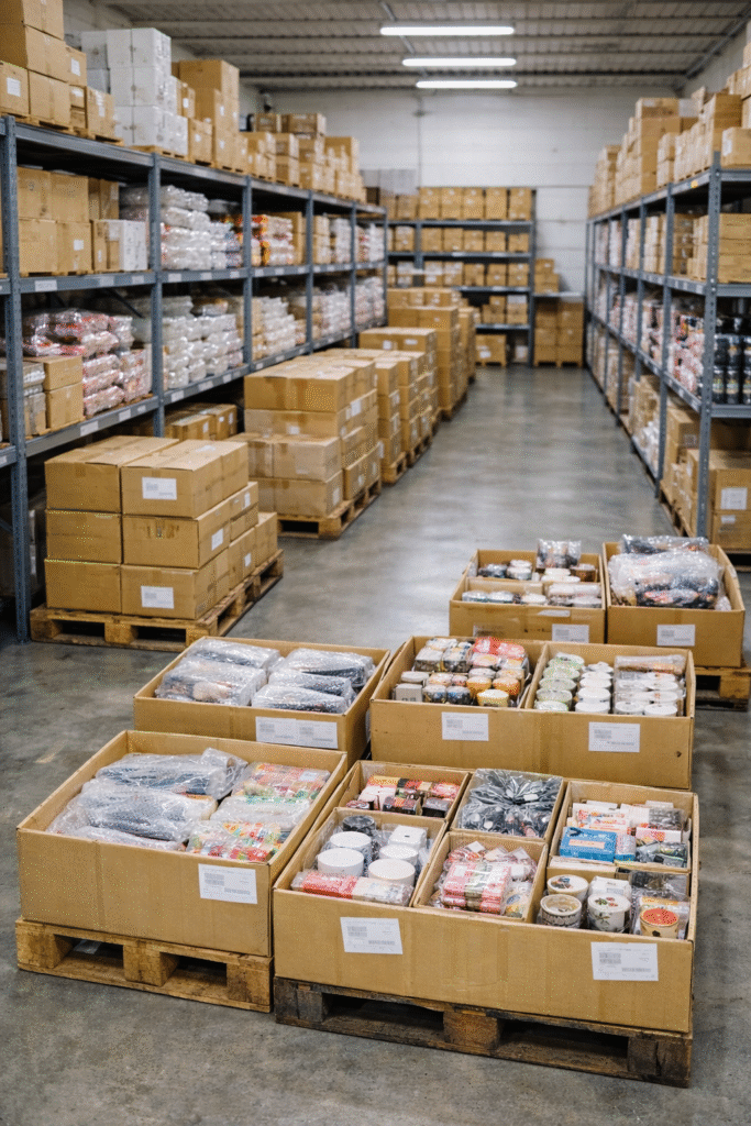雑貨の小ロット仕入れに対応する商品調達倉庫